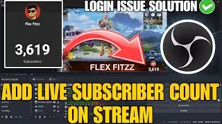 How To Add Subscriber Count on OBS Studio 2026 | Live Stream OBS Guide