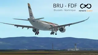 Infinite Flight - Brussels to Martinique | Air Belgium | Airbus A330neo | 3D Multiplayer Timelapse