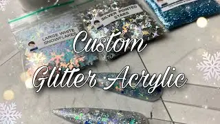 Making CUSTOM GLITTER ACRYLIC MIX with Saviland Acrylic Powders - Here’s What Happened!