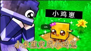 我的世界：服务器举办吃鸡大赛！小米蕉却意外变成小鸡崽！