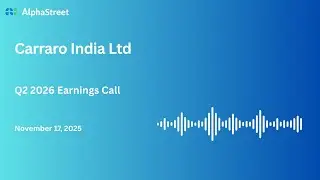 Carraro India Ltd Q2 FY2025-26 Earnings Conference Call