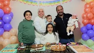 حفله عيد ميلاد ليال 💃 العمر كله ياقلب ماما 