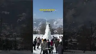 Chowgan Ground ⛄ Kishtwar snow ❄️ #ytshorts #travel #snow #snowfall #trending