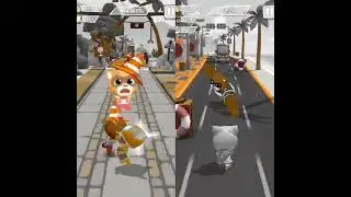 Talking Tom Hero Dash: All Heroes Cool Orange Color World Reverse (Orange Ben, Orange Angela)