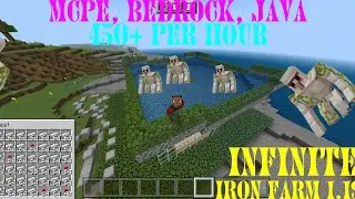 how to make iron farm in Minecraft pocket edition, Bedrock, Java in 1.19.51