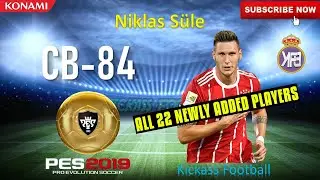 All 22 New GOLD Players Added in PES 2019 Mobile by KONAMI/Officialpes