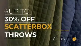 🎉Black Friday Frenzy! Up to 30% OFF ScatterBox Throws at @Foyandcompany! 🛍️✨#blackfridaydeals #sale