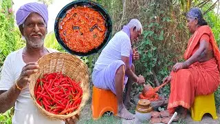 సంవత్సరం పైగా నిల్వఉండే పండు మిరపకాయ పచ్చడి కొలతలతో | Red Chilli Pickle ⁠| Cooking and Farming