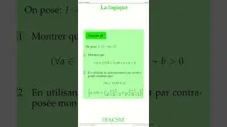 Ex 40 Logique 1BACSM maths physique sciences space2study