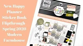 NEW Happy Planner Sticker Book Flipthroughs- Farmhouse Sticker Book