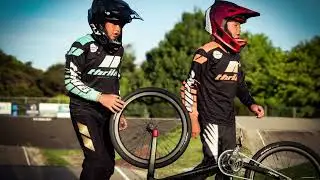 BMX Racing kids Matatini and Matuanui just play at home track NHBMX.