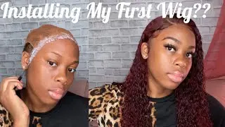 INSTALLING A LACE FRONT WIG FOR THE FIRST TIME ! FT. iSEE HAIR (BEGINNER FRIENDLY)