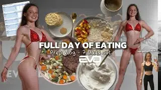 Full day of eating - Bikini/Fitmodelprep (7 days out!) PREPVLOG: Studium, Mealplan, Rezepte, Makros