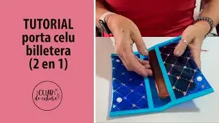 DIY - Cómo hacer un porta celular-billetera (2 en 1) en nylon cristal