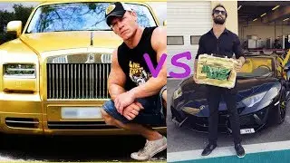 John cena cars vs Seth rollins cars (2018)