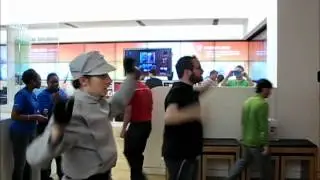 Officer Scott moves like Jagger - Microsoft Store Grand Opening 5/20/2012