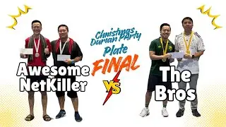 [PLATE FINAL]  NetKiller vs  The Bros Christmas Pickleball Party | Durian, Cash Game & Crazy Rallies