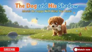 The Dog and His Shadow 🐶 | Moral Story for Kids | Be Happy with What You Have | Felina Boo