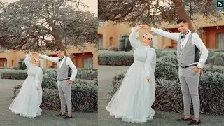 طريقة عمل التون الغامق في صور الزفاف الذي يستخدمه المحترفين