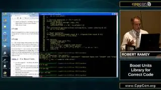 CppCon 2015: Robert Ramey “Boost Units Library for Correct Code
