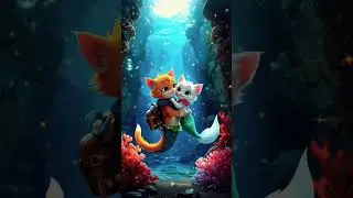🐱✨ Magical Cat Kingdom Underwater | Pixar-Style Fantasy World#ai#baby#cartoon#cute#cat#shorts#short