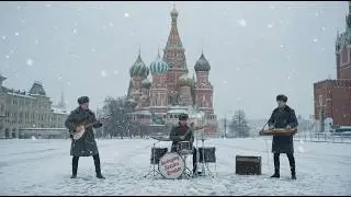 1960 rockabilly | Rock &rsquo;n&rsquo; Roll на Красной площади - winter night (AI Music Video)