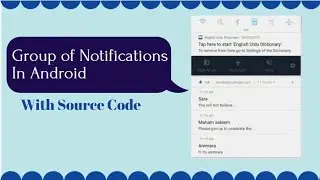 3 | Send Group Notifications in android | with source code