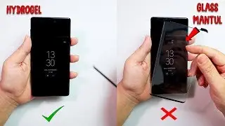 HYDROGEL SCREEN PROCTECTOR VS GLASS ( English Subtitle )