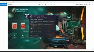 No Man's Sky - Egg Sequencer Research Annoyances