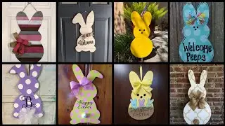 Wow! Easter Decorations |Wooden Bunny Easter Craft |Farmhouse Easter Decor Ideas |Easter Door Hanger