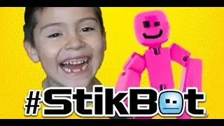 UNBOXING STIKBOT TOYS!!! Green StikBot or Pink StikBot??? | BrunoKidsFun