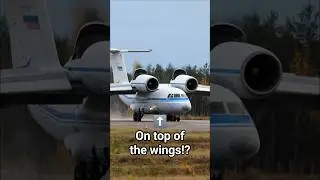 This plane has engines over the wings!?