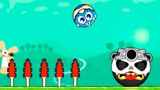 БОСС Bounce BALL приключения КРАСНОГО ШАРИКА - прохождение игры РЕД БОЛ.