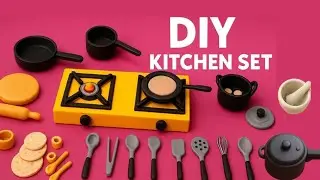 DIY Mini Kitchen Set | Jugaad! | 7 Easy & Affordable Hacks Ideas💡
