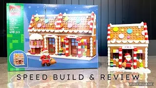 2025 LEGO Seasonal 40809 Festive Gingerbread House SPEED BUILD & REVIEW!!!