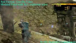 Red Faction: Guerrilla - EDF Pistol Mod with ALL Explosion types