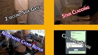 Two Second Side Gate, Stair Cladding, & Nightmare Spindle Chair Repairs #trendingnow  #popularviral