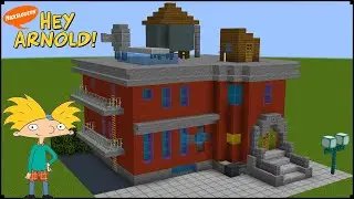 How to Build Hey Arnold's House in Minecraft | Step-by-Step Tutorial