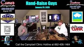 Hand-Raise Guys, pres. by Comer Heating and Air and Southern Air Conditioning & Heating: 1-29&ndash;26