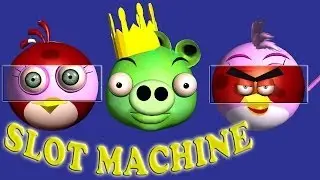 Slot Machine Game starring ANGRY BIRDS ♫ 3D animated  game mashup  ☺ FunVideoTV - Style ;-))