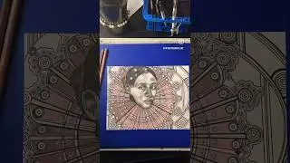 ✨Vibrant Creations on Paper: A Nightly Adventure with Color Pencil and Ink 🎨🌜 #asmr