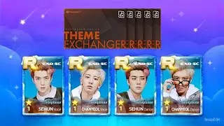 Superstar SMTOWN | 8th Anniversary Theme Exchanger Limited Theme Chance 🎫 (EXO-SC, U-KNOW, HYO)