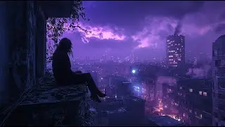 Cyberpunk Neon City | Rain and Distant Thunder
