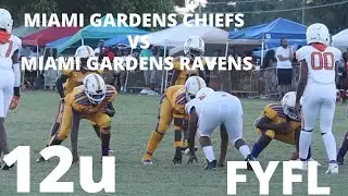 🔥🔥12U ACTION 👀 MIAMI GARDENS CHIEFS (CSG) Vs MIAMI GARDENS RAVENS (￼ FERRARI BOYS) 305