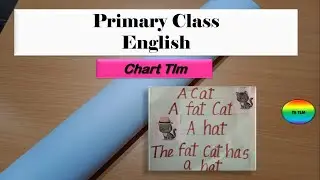 Sentence making chart| Introducing new words cat, fat, hat| English tlm for Primary| Charttlm #tetlm