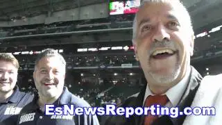 ryan martin and his coach after fight - EsNews boxing