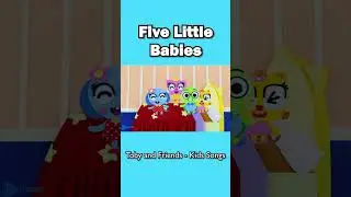 Five Little Babies Song - Toby And Friends | Animal Songs For Kids #shorts