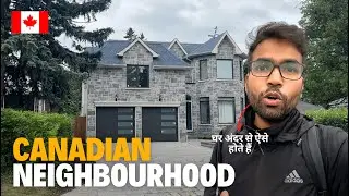 Canadian Neighbourhood  🇨🇦 | Vlog 382 | Canada Vlog Hindi