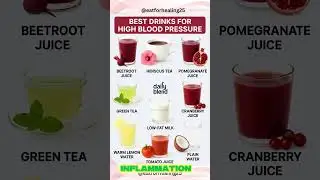 Top 9 Best Drinks to Naturally Lower High Blood Pressure FAST #shorts