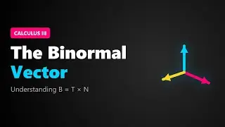 Binormal Vector Explained: B(t) = T(t) &times; N(t) (Calculus 3)
